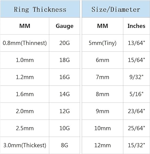 Titanium Micro Gem Hinged Nose Hoop 8mm